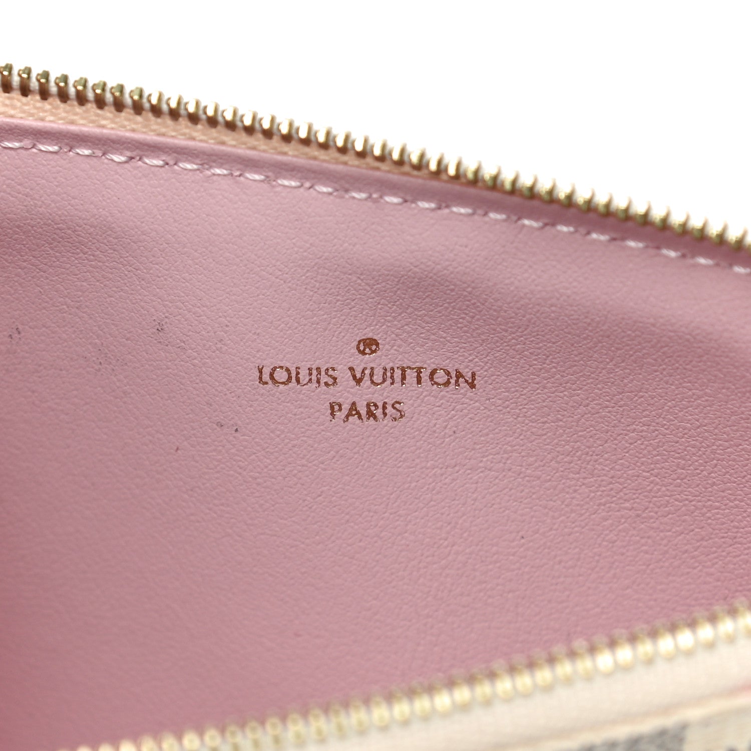 Louis Vuitton Damier Azur Pochette Felicie Chain Wallet Rose Ballerine 15 of 18