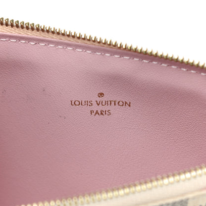 Louis Vuitton Damier Azur Pochette Felicie Chain Wallet Rose Ballerine 15 of 18