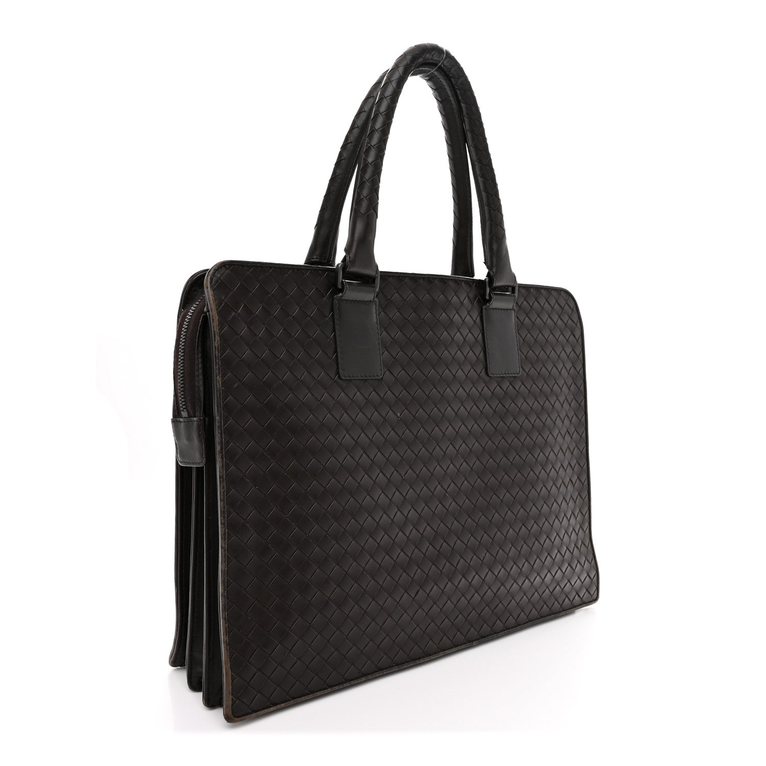 Bottega Veneta Nappa Intrecciato Briefcase Ebano 3 of 15