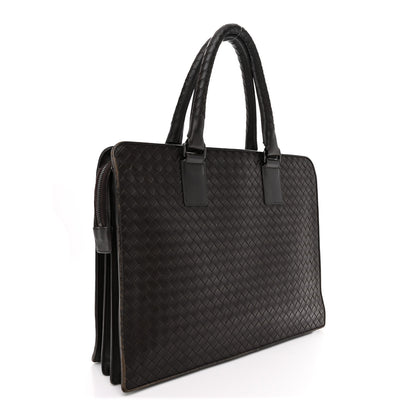 Bottega Veneta Nappa Intrecciato Briefcase Ebano 3 of 15