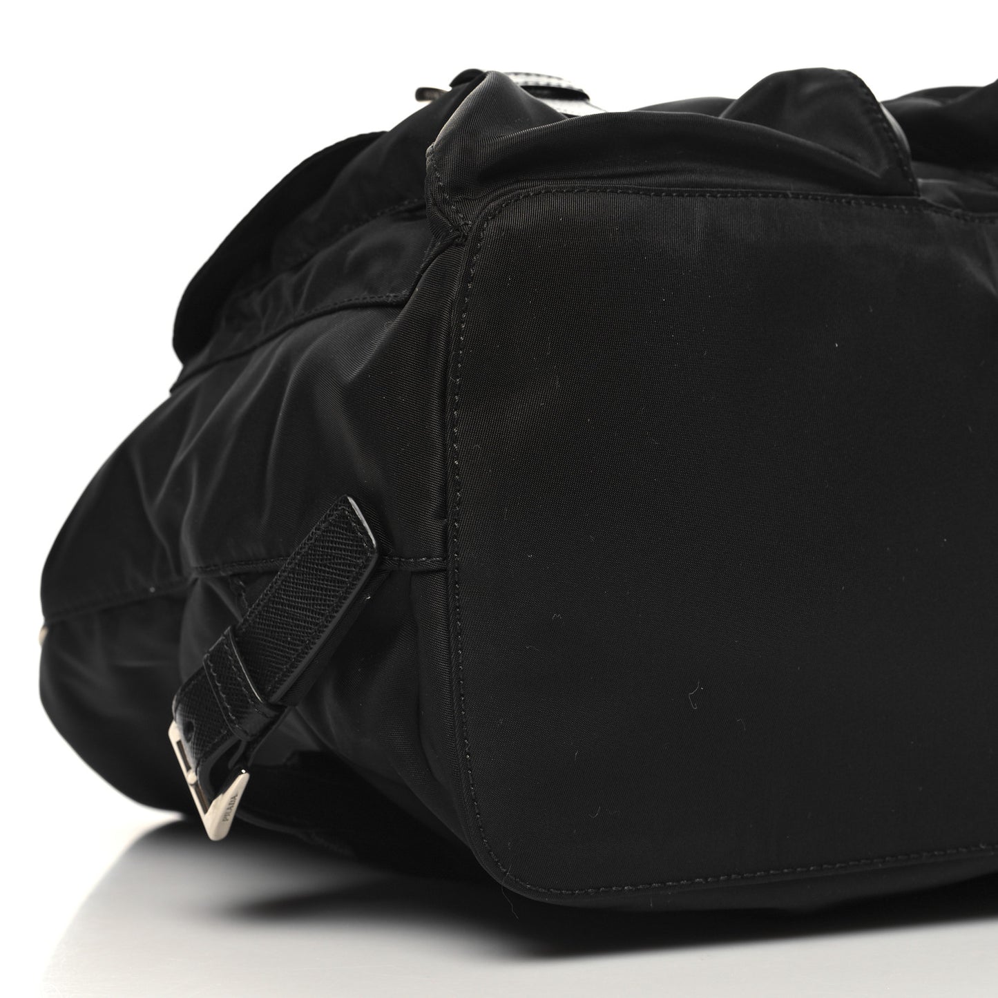 Re-Nylon Saffiano Medium Backpack Black