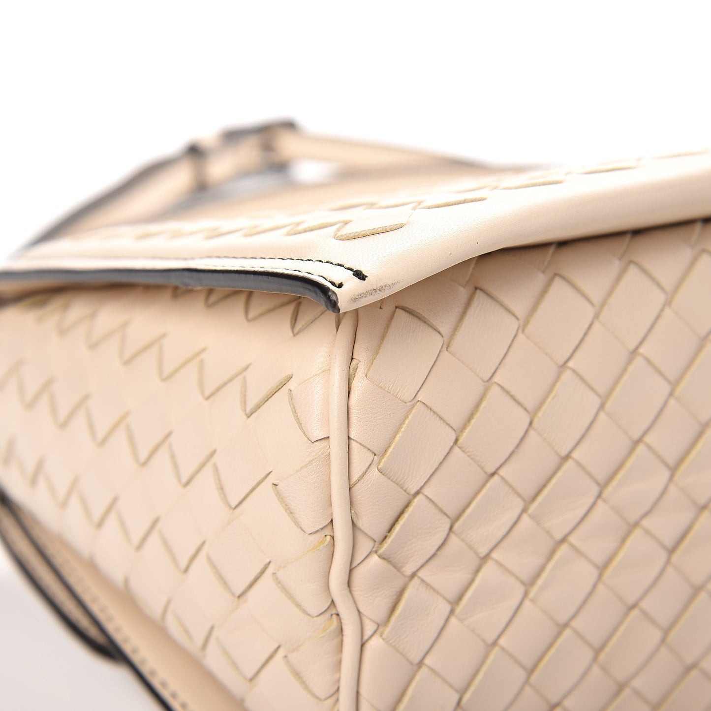 Nappa Intrecciato Small Messenger Cameo