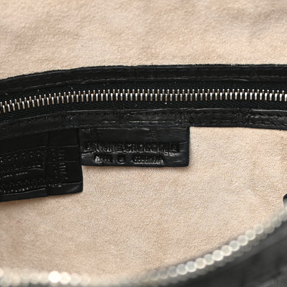 Nancy Gonzalez Crocodile Chain Hobo Black 6 of 14
