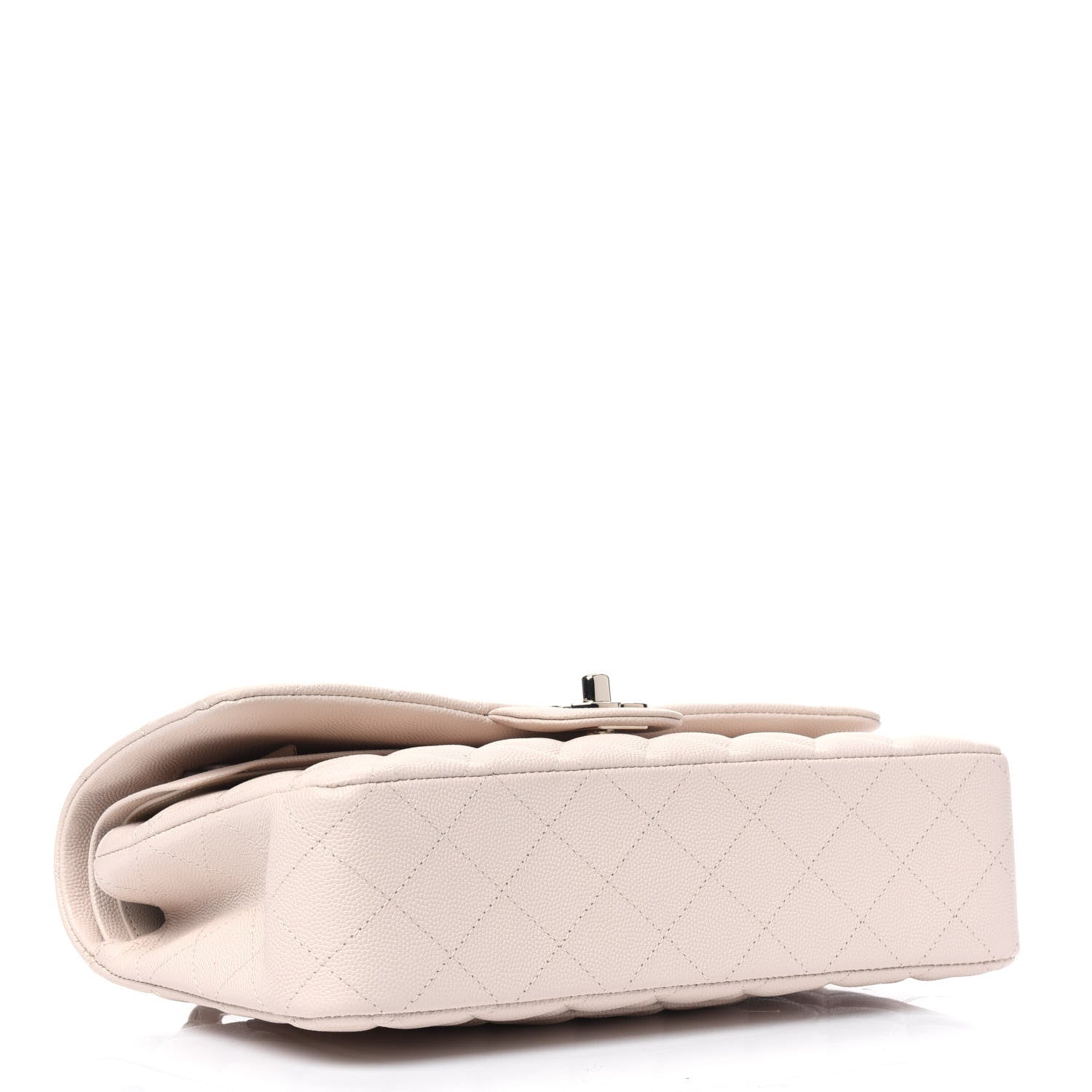 Chanel Caviar Quilted Medium Double Flap Beige 3 of 4