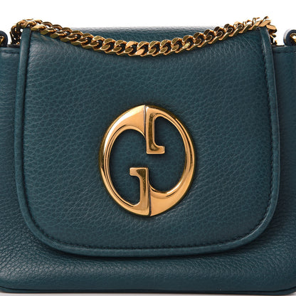 Gucci Dollar Calfskin Small 1973 Chain Shoulder Bag Deep Cobalt 10 of 10