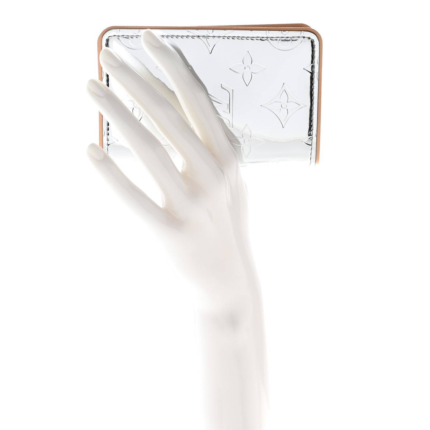 Monogram Mirror Slender Pocket Organizer