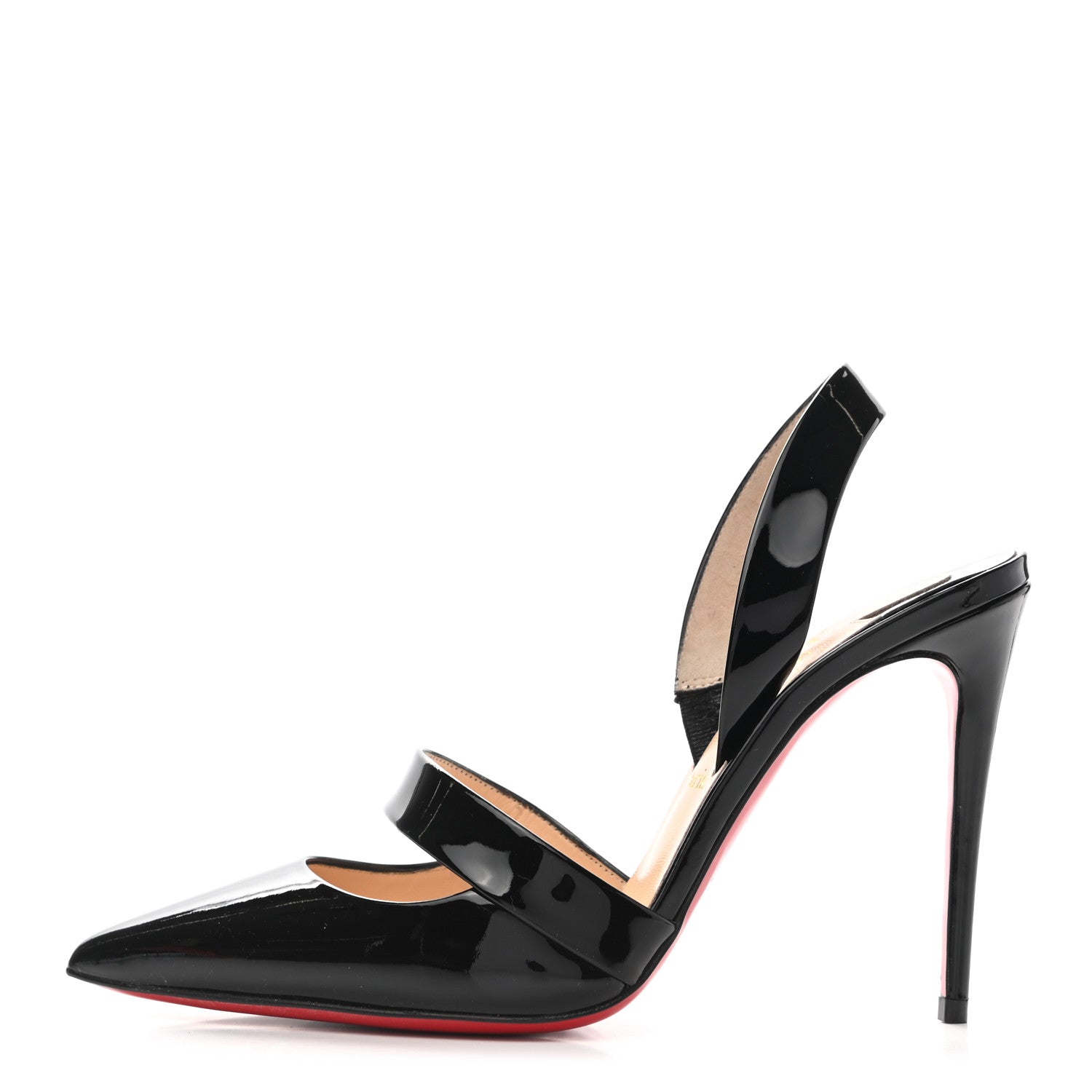 Christian Louboutin Patent Actina 100 Pumps 36.5 Black 1 of 8