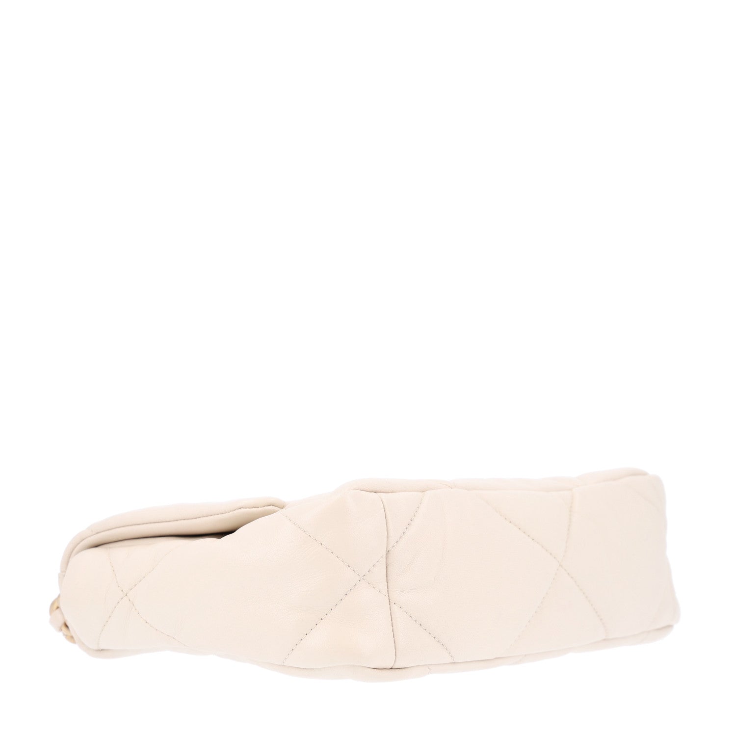 Chanel Lambskin Quilted Medium Chanel 19 Flap Light Beige 9 of 10