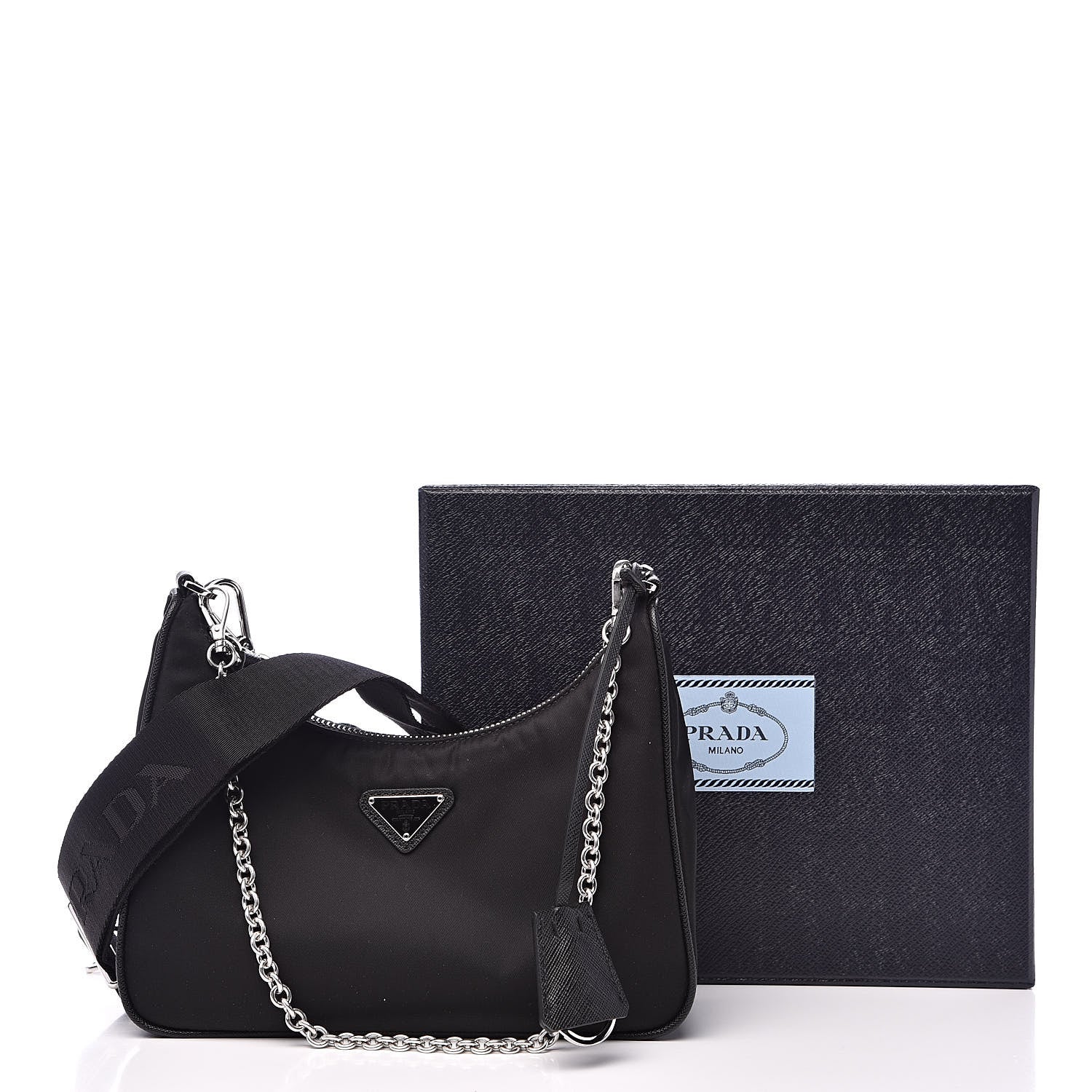 Prada Nylon Re-Edition 2005 Shoulder Bag Black 11 of 11