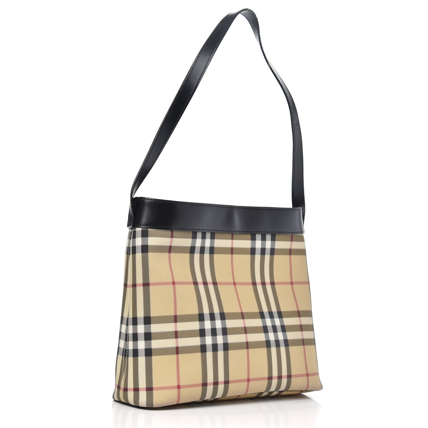 House Check Shoulder Bag Black