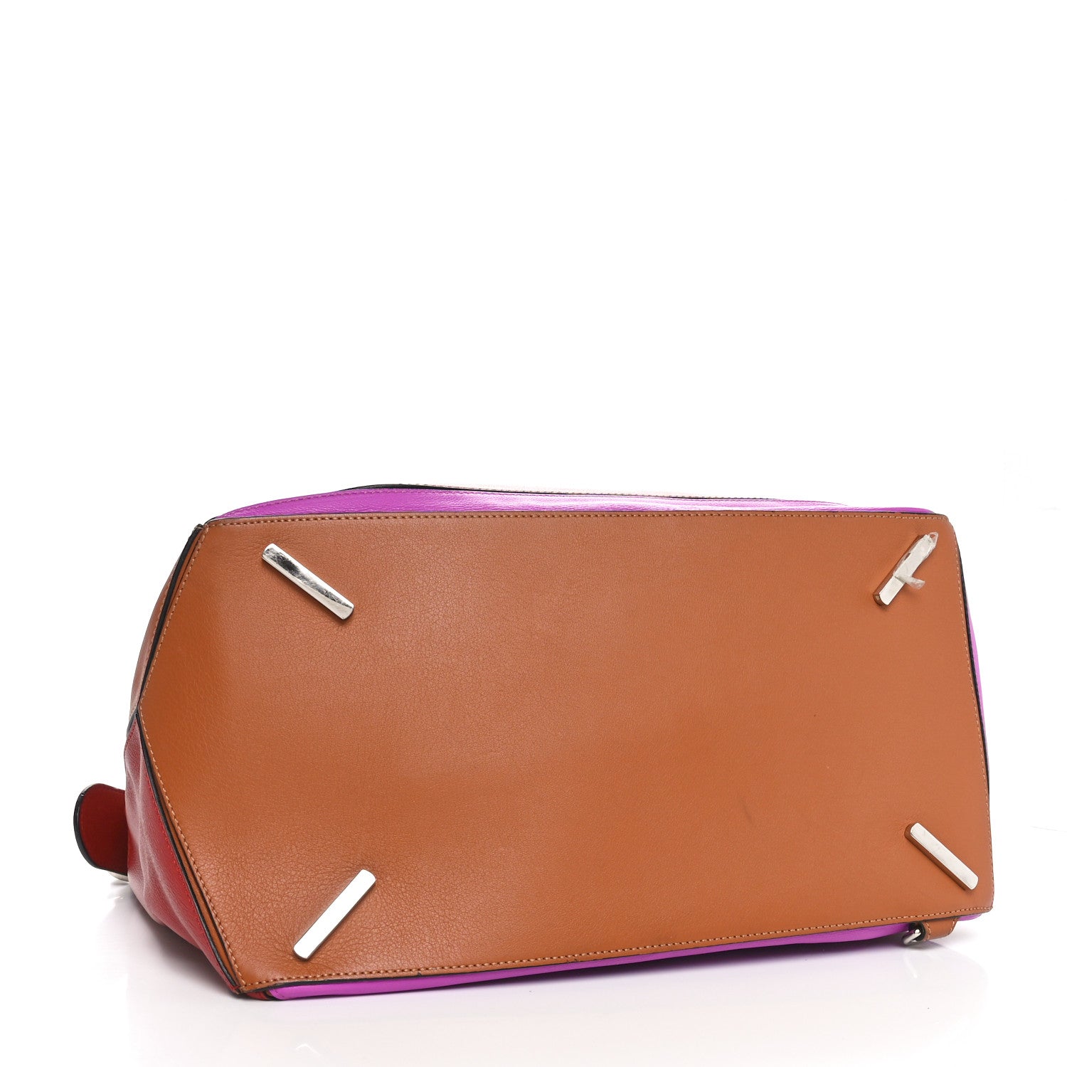 Loewe Calfskin XL Puzzle Bag Red Tan Pink 4 of 10