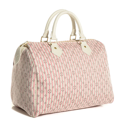 Louis Vuitton Mini Lin Croisette Speedy 30 Rouge 9 of 13