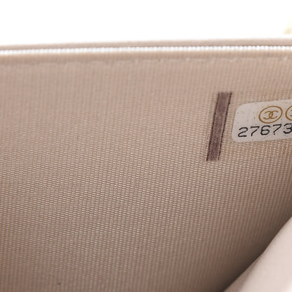 Chanel Caviar Quilted Boy Wallet On Chain WOC Beige 8 of 12