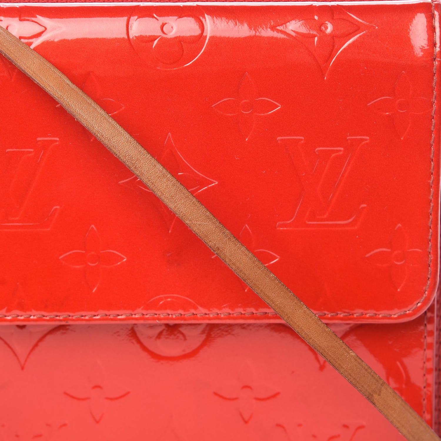 Louis Vuitton Vernis Mott Red 11 of 15