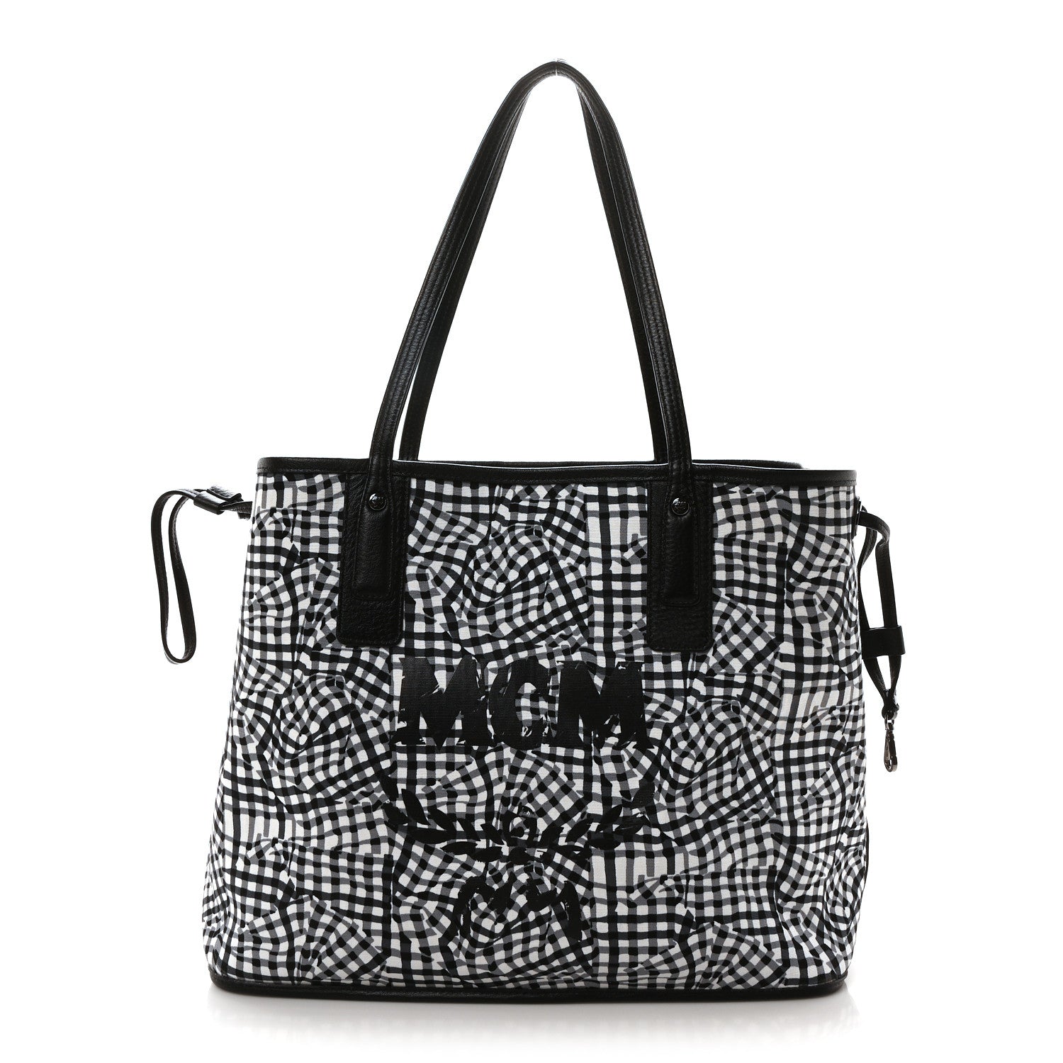 MCM Visetos Medium Liz Reversible Shopper Tote Black 11 of 17