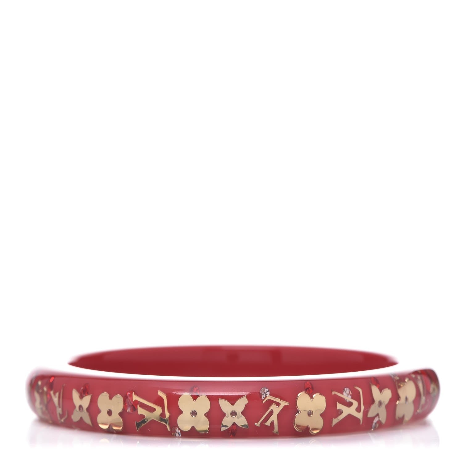 Louis Vuitton Resin Swarovski Medium Inclusion Bracelet PM Pomme D'Amour 1 of 3