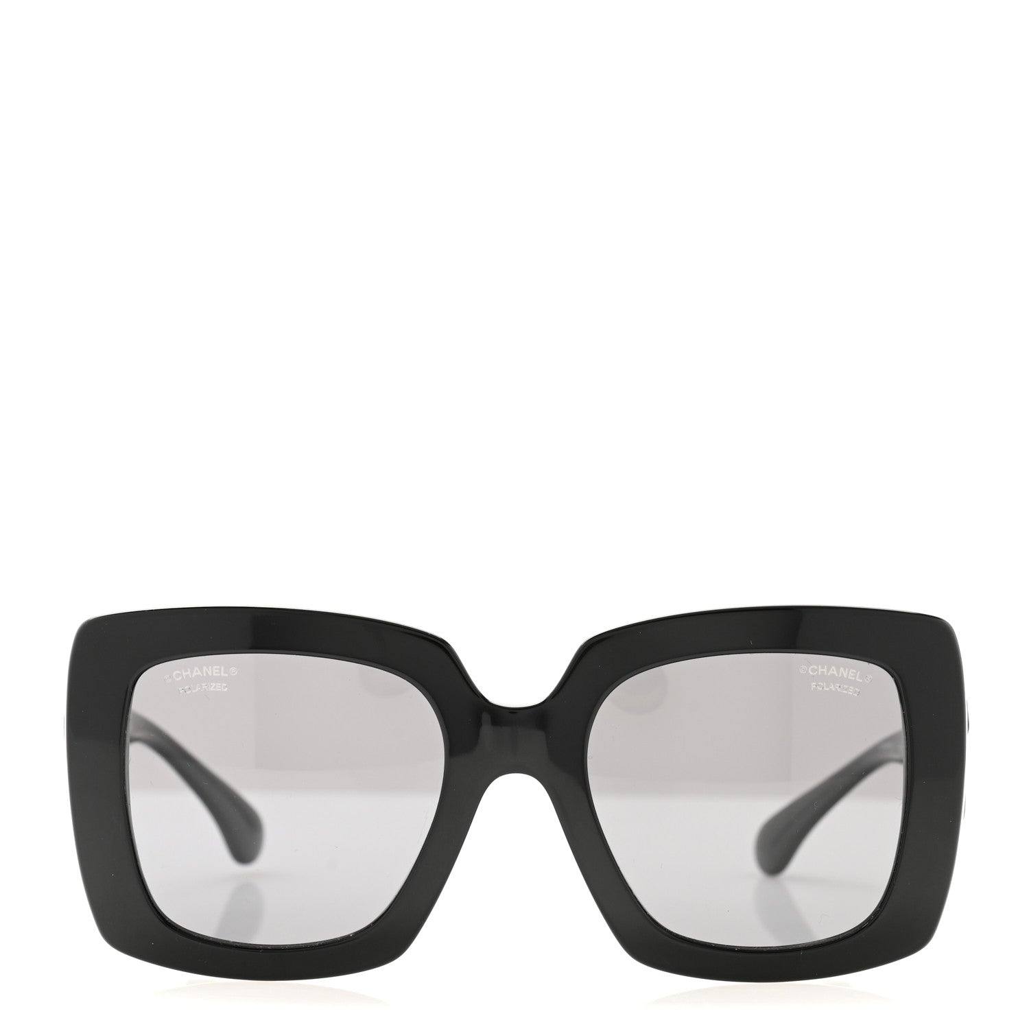 Chanel Acetate Calfskin Square Sunglasses 5474-Q Black 2 of 8