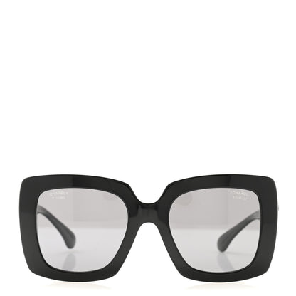 Chanel Acetate Calfskin Square Sunglasses 5474-Q Black 2 of 8