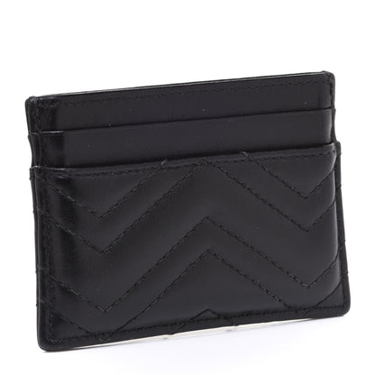 Gucci Calfskin Matelasse GG Marmont Card Holder Black 3 of 10