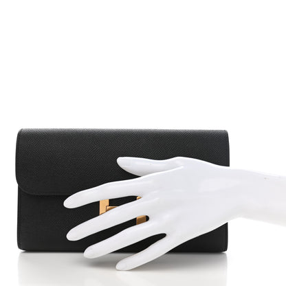 Hermes Epsom Constance Long Wallet Black 2 of 8