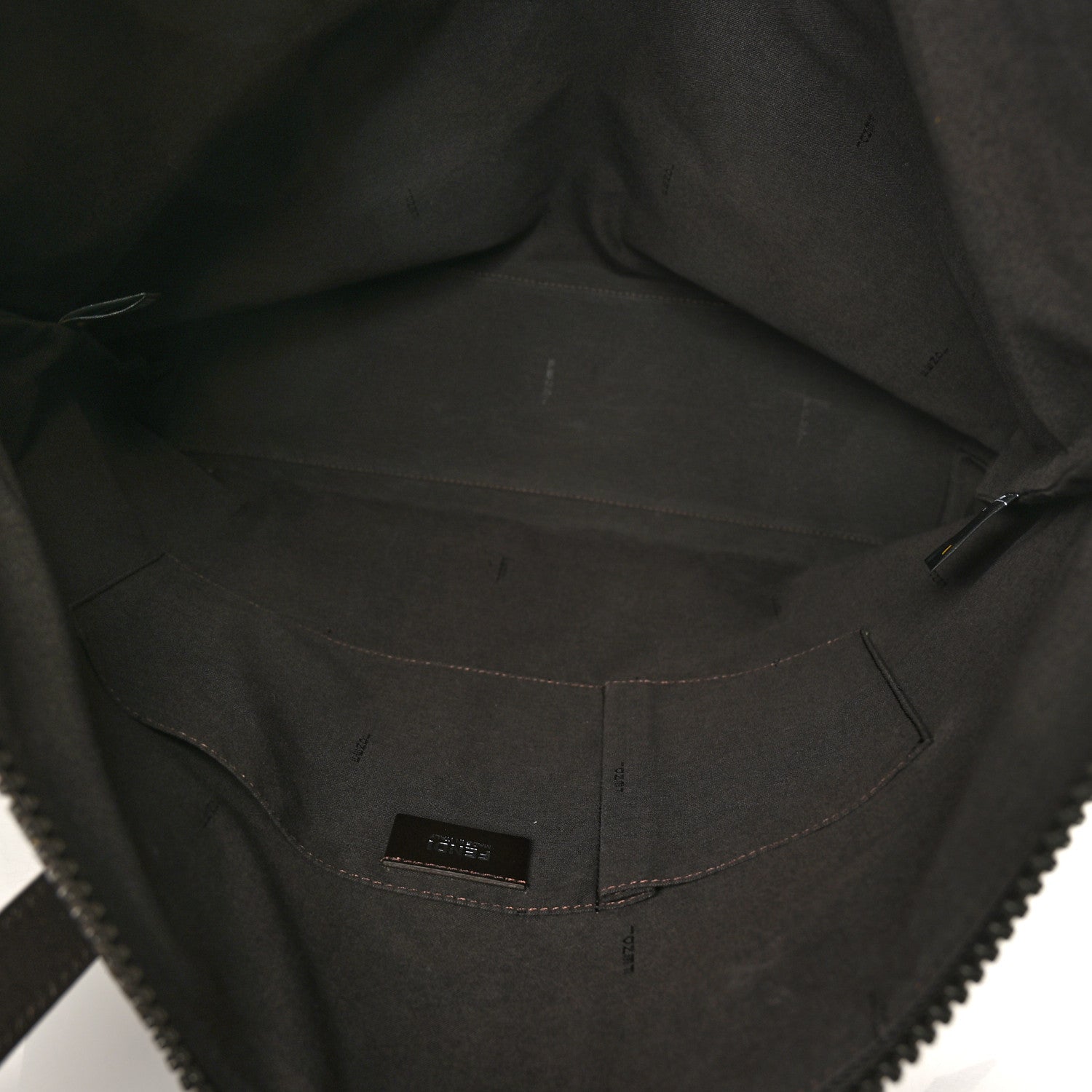 Fendi Zucca Spalmati Top Handle Tote Tobacco 4 of 6