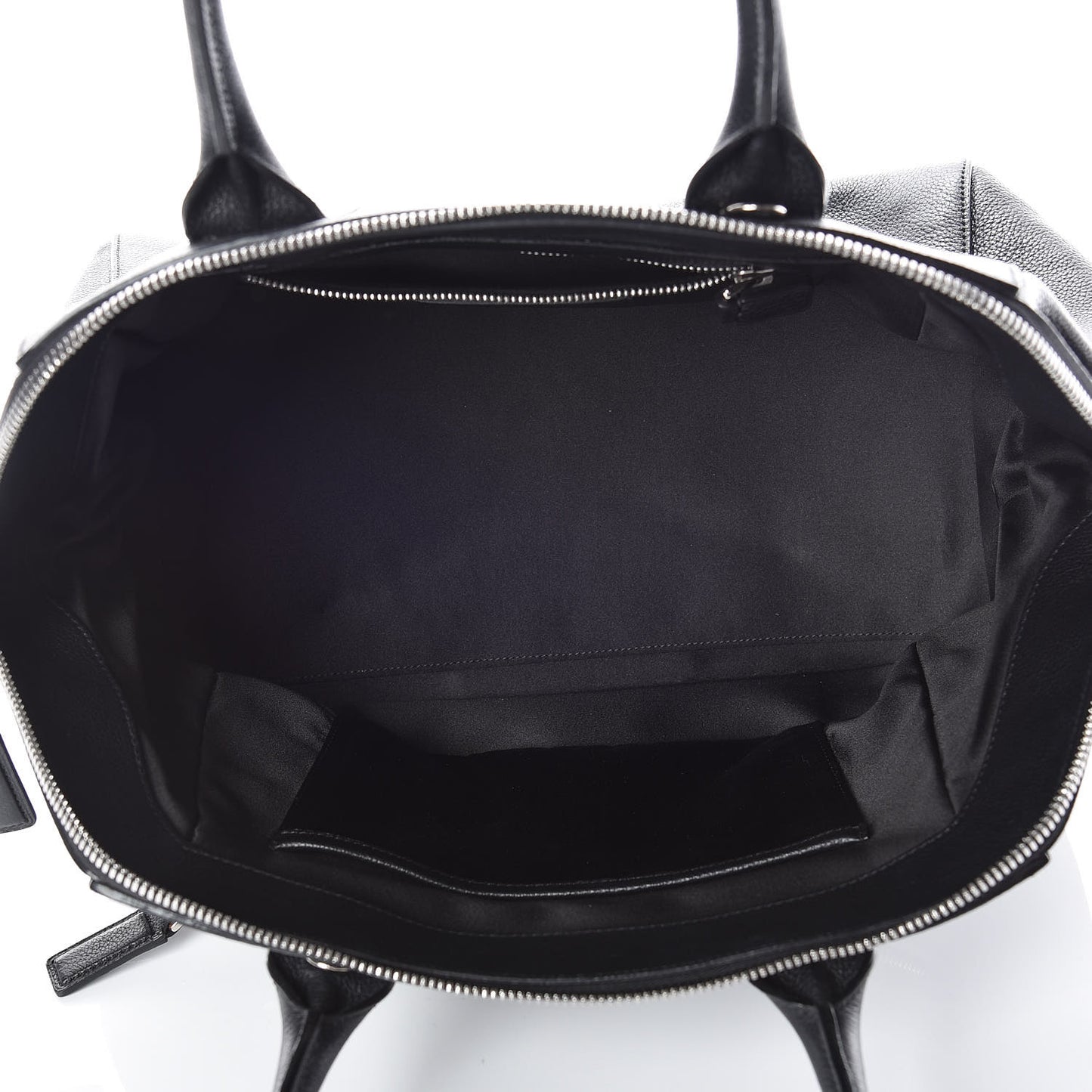 Textured Calfskin Medium Incognito Satchel Black