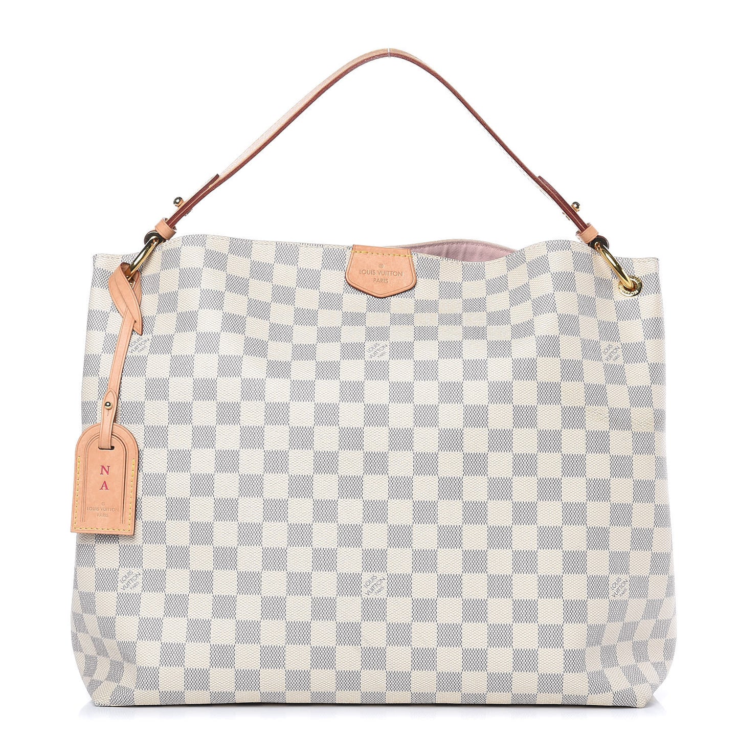 Damier Azur Graceful MM Rose Ballerine