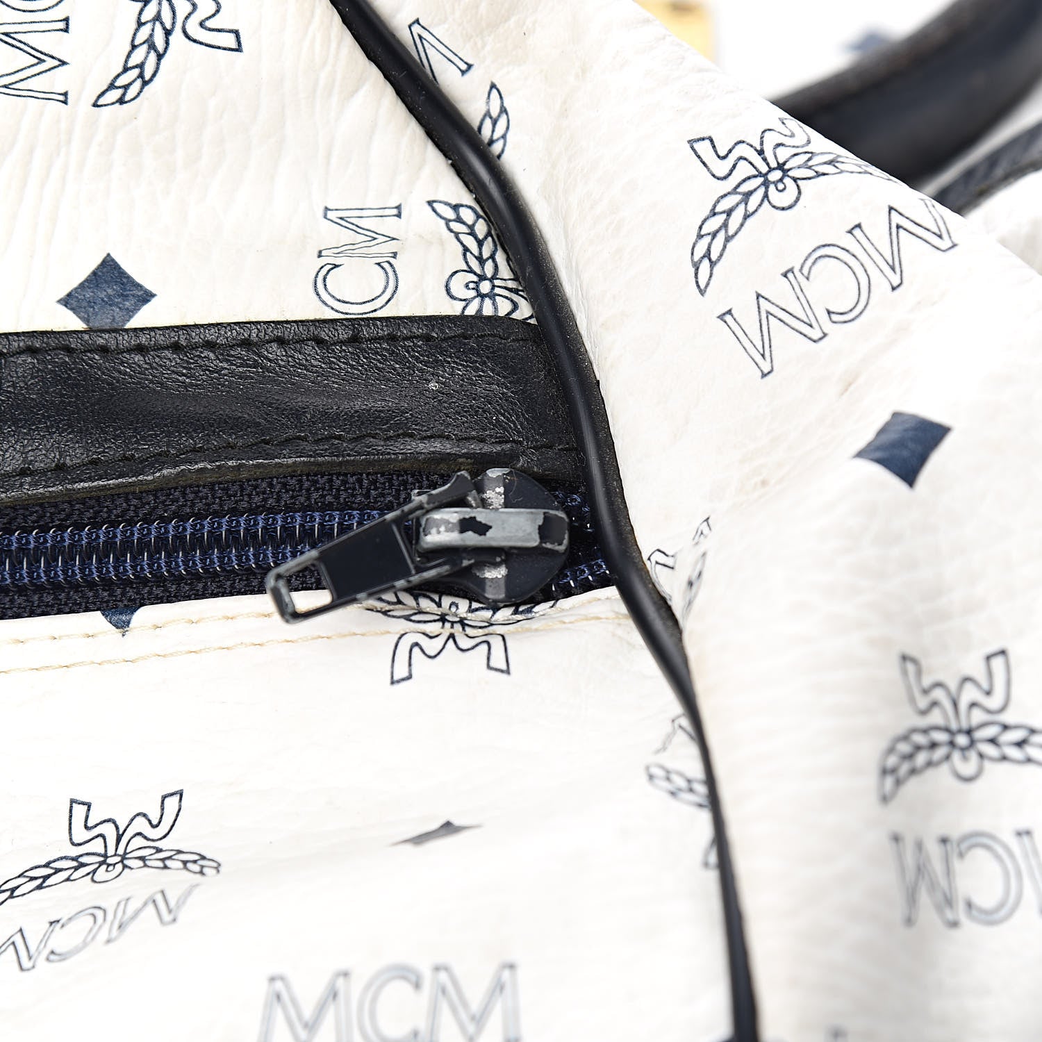 MCM Visetos Weekender Duffle Bag White 18 of 18
