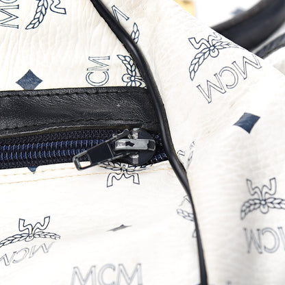 MCM Visetos Weekender Duffle Bag White 18 of 18