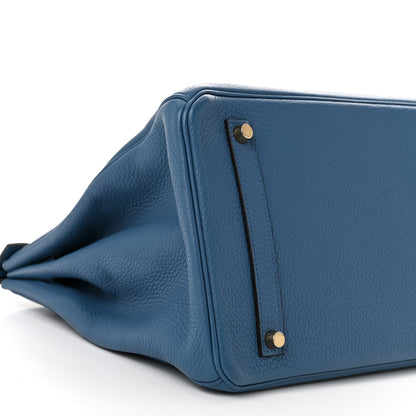 Hermes Togo Birkin 35 Bleu Agate 9 of 10