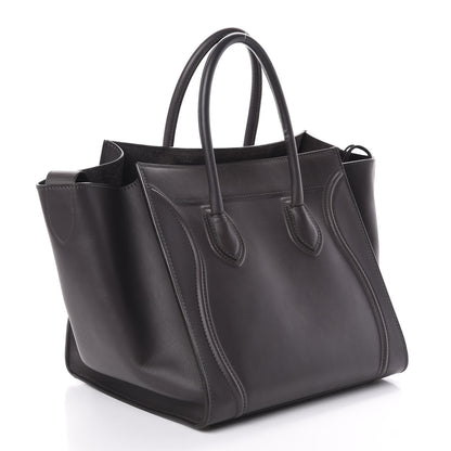 Celine Smooth Calfskin Medium Phantom Luggage Grey 3 of 9