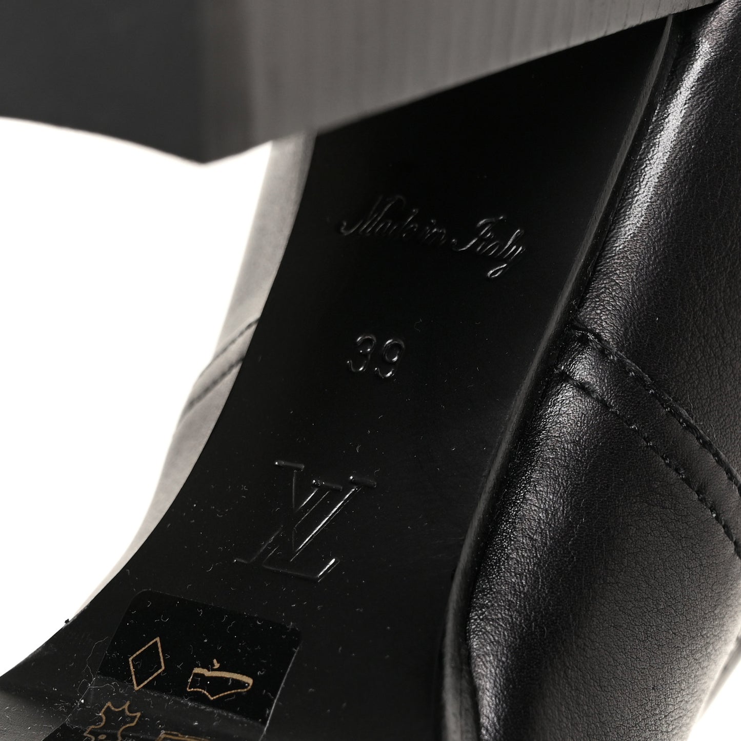 Calfskin Monogram Star Trail Ankle Boots 39 Black