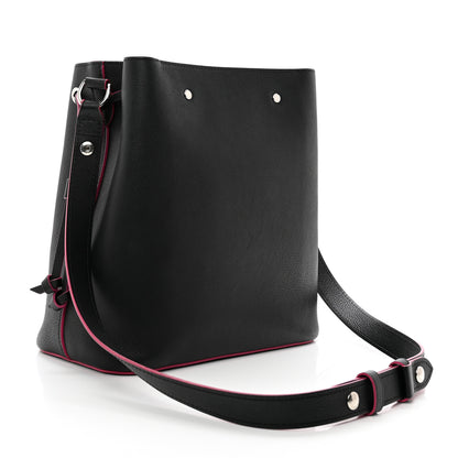 Louis Vuitton Calfskin Lockme Bucket Black 3 of 9