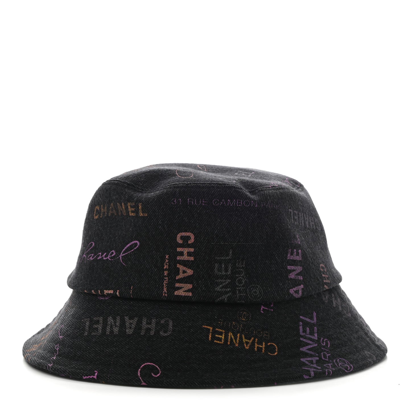 Denim Mood Cloche Bucket Hat M Black