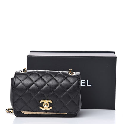 Chanel Lambskin Quilted Small Camellia Flower Flap Black 18 of 18