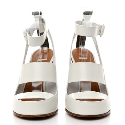Louis Vuitton Calfskin Trinity 100 Sandals 38.5 White 2 of 10