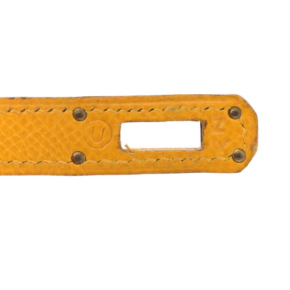 Hermes Courchevel Mini Kelly Sellier 20 Jaune 7 of 13