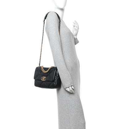 Chanel Lambskin Quilted Medium Chanel 19 Flap Black 2 of 11