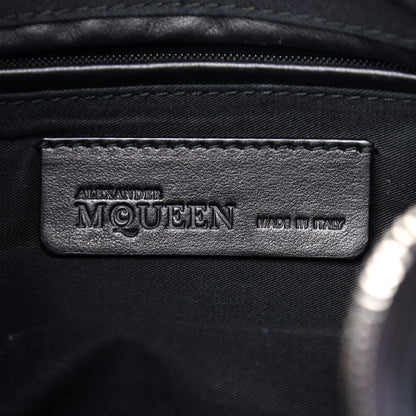 Alexander McQueen Calfskin Studded De Manta Clutch Black 6 of 9