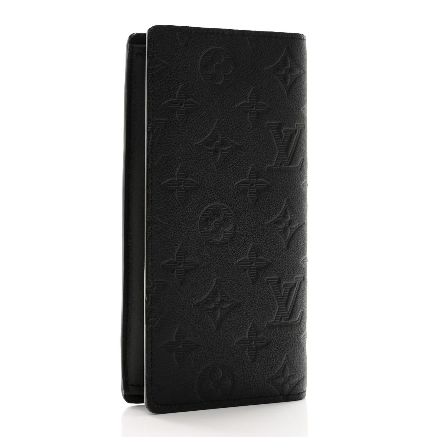 Calfskin Monogram Shadow Brazza Wallet Black