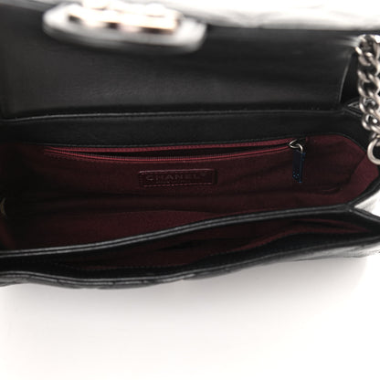 Chanel Goatskin Quilted Medium Perfect Edge Flap Black 5 of 12