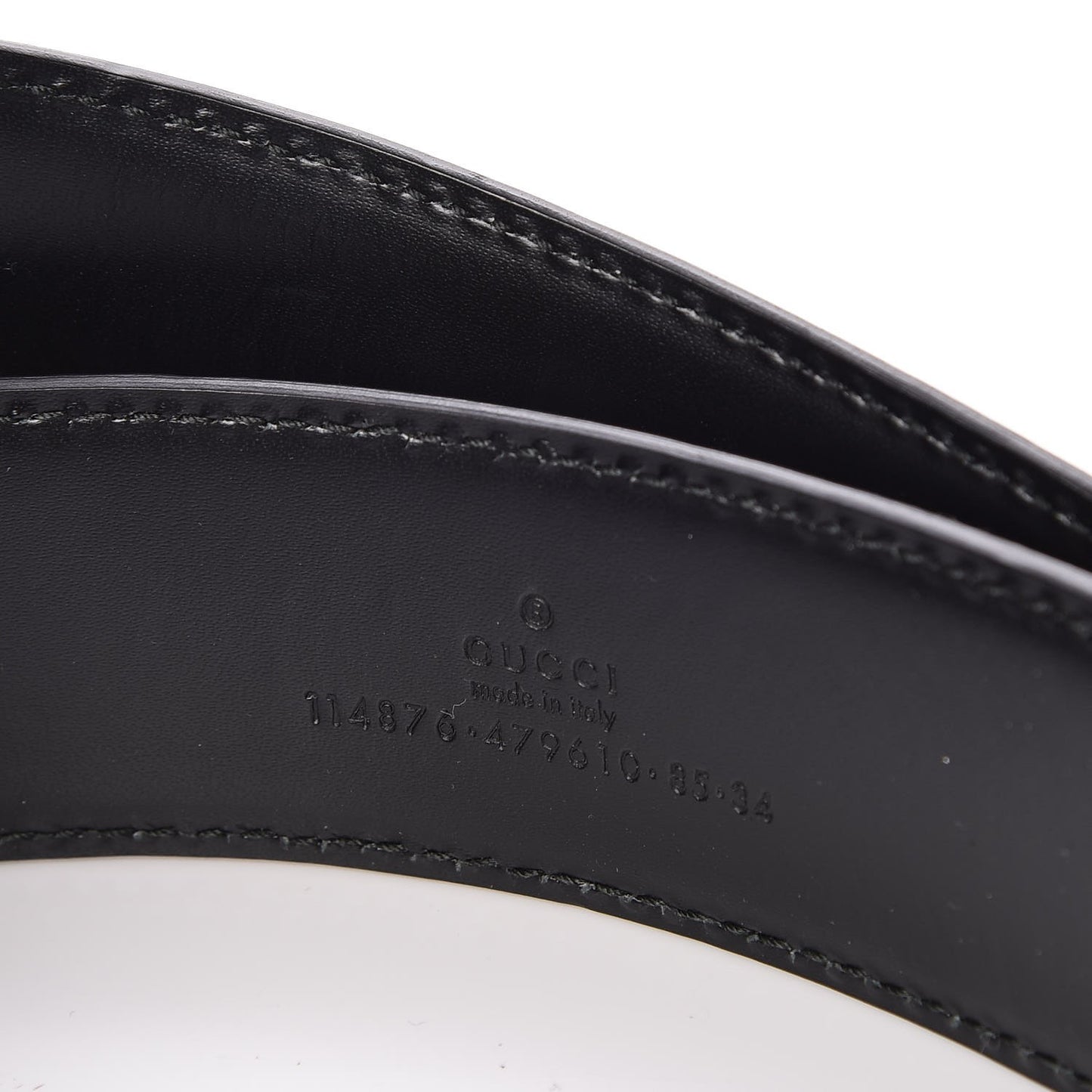 Guccissima Interlocking G 40mm Belt 85 34 Black