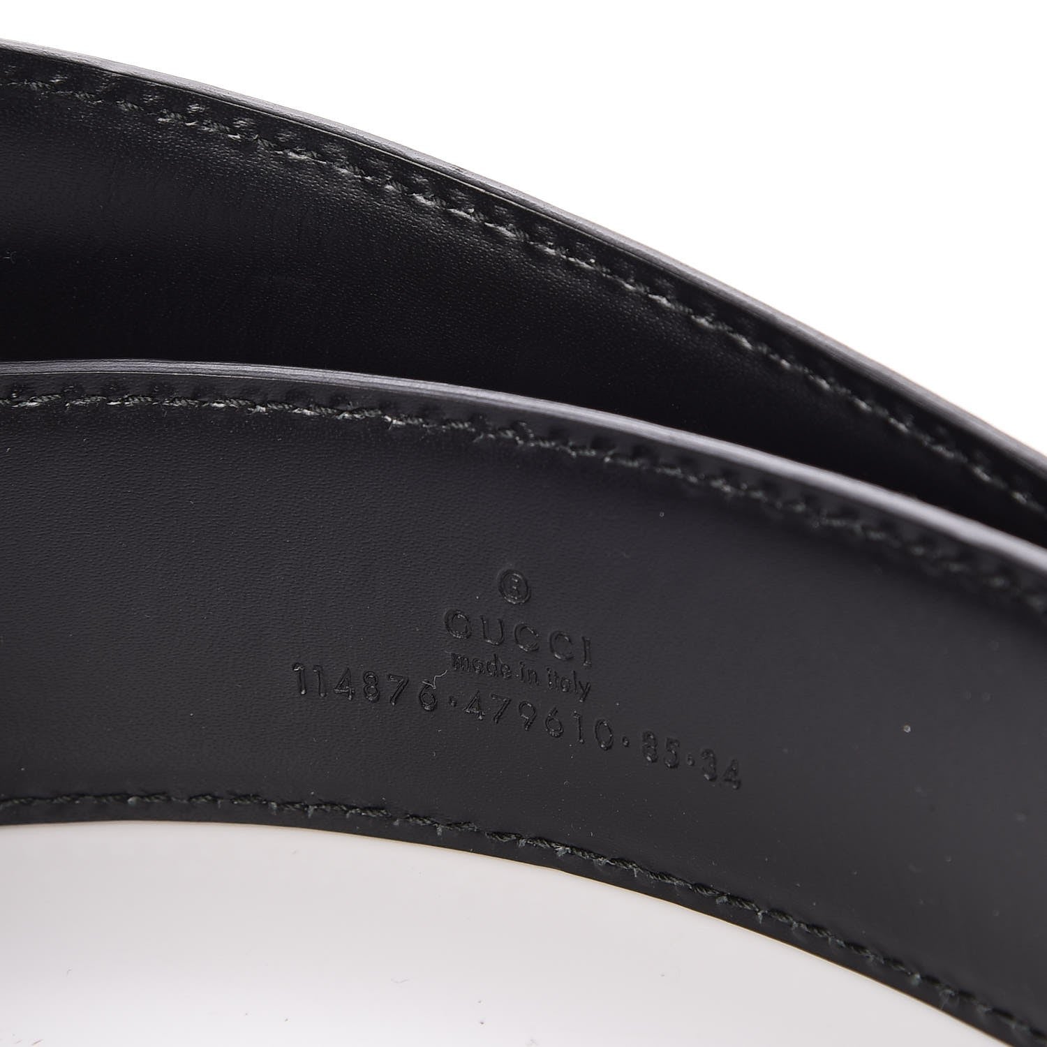 Gucci Guccissima Interlocking G 40mm Belt 85 34 Black 5 of 5