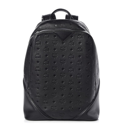 MCM Calfskin Ottomar Monogram Duke Backpack Black 1 of 17