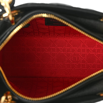Christian Dior Lambskin Cannage Medium Lady Dior Black 5 of 10