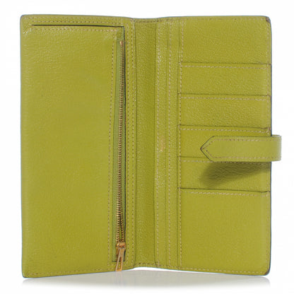 Hermes Chevre Mysore Bearn Wallet Vert Anis 6 of 7