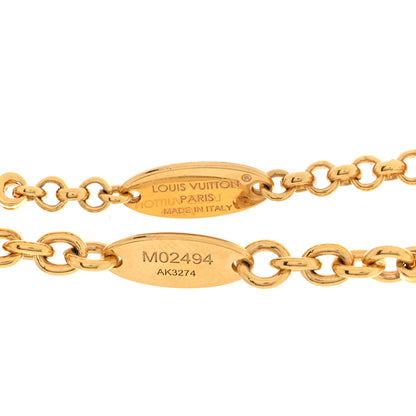 Louis Vuitton Metal Monogram LV Iconic Charms Necklace Gold 4 of 5