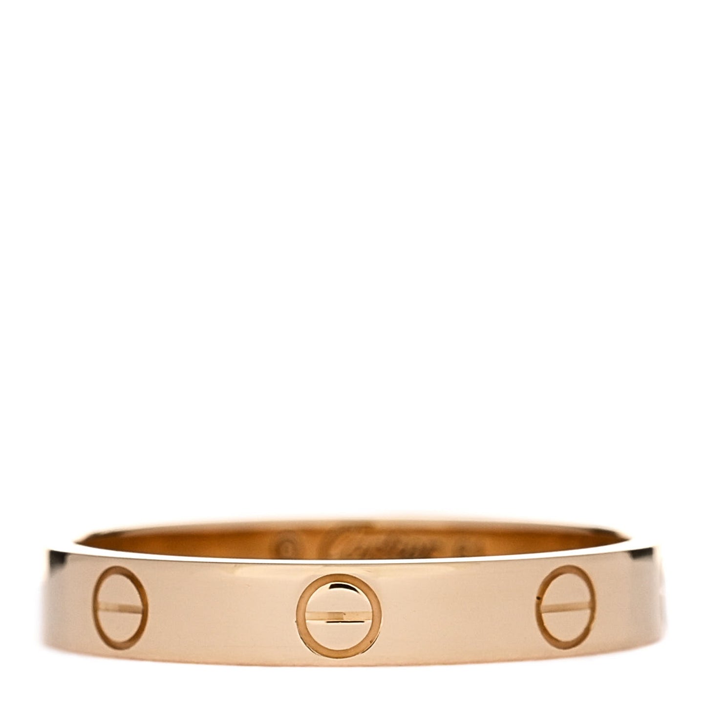18K Yellow Gold 3.5mm LOVE Wedding Band Ring 61 9.5