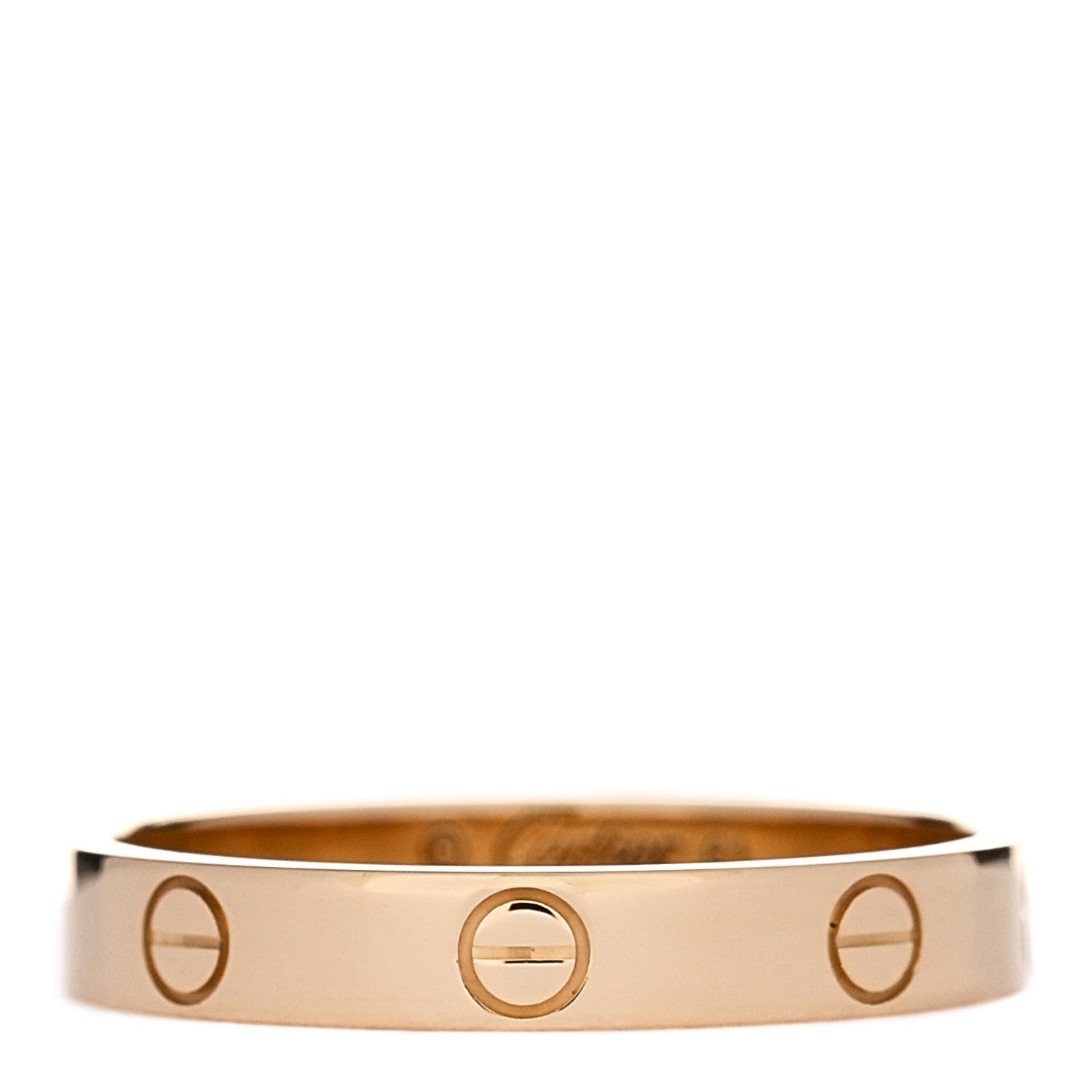Cartier 18K Yellow Gold 3.5mm LOVE Wedding Band Ring 61 9.5 1 of 5