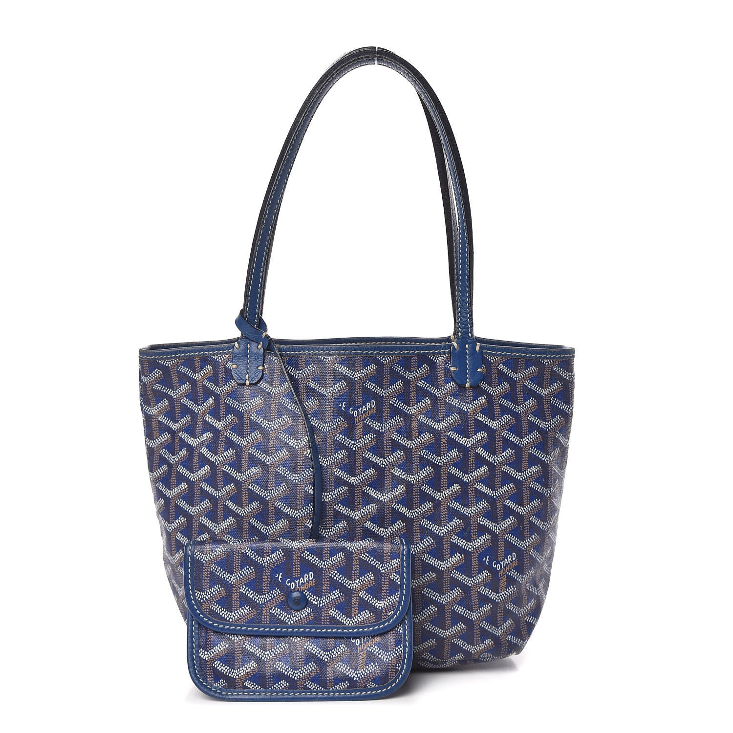 Goyard Saint Louis Junior Jr PM Tote Blue 1 of 26